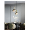 Lustre nordique creative light bar café lustre restaurant lustre abat-jour en verre